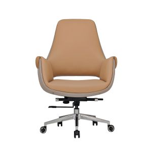 Wholesale Luxury Mid-Back Leather Office Chair Ergonomic Executive Commercial