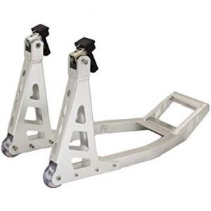 China Aluminum Swingarm Spool Stand 340kgs Motorcycle Lift Bench on sale