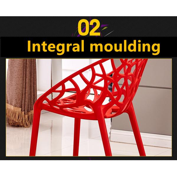 Breathable Hollow Kids Plastic Chairs High Safety For Restaurant / Hotel