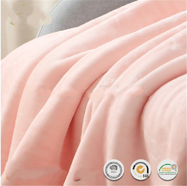 Comfortable Flannel Plush Blanket For Bedding Sofa Throws OEM / ODM Service