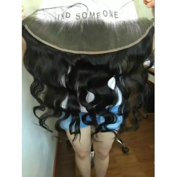 130% Hair Density Ladies Unprocessd Lace Frontal Tangle Free Body Wave