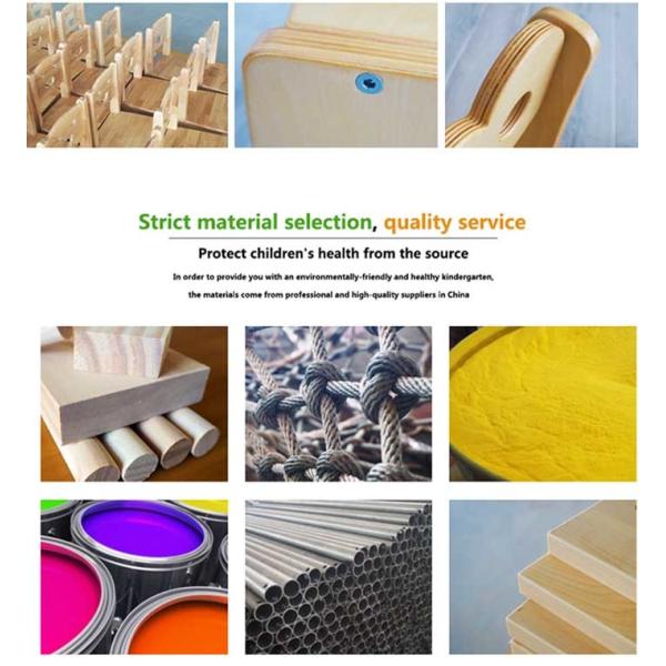 Combinable Community Preschool Furniture Set Humanization Design Cute Appearance