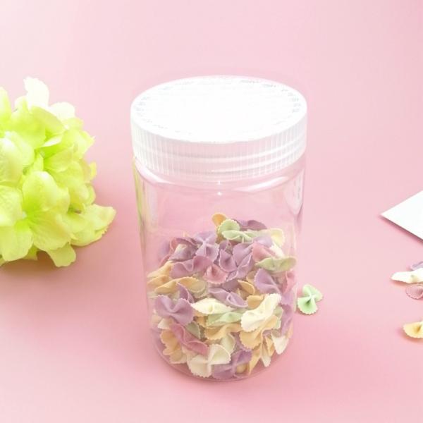 450ml Thread Cap Round Clear Plastic Candy Jars For Dry Food Storage