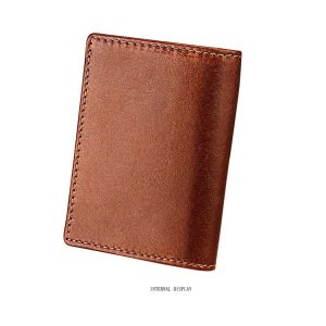 0.4CM Thick 11x7.7cm Mens PU Leather Wallet Credit Card Card Case BM
