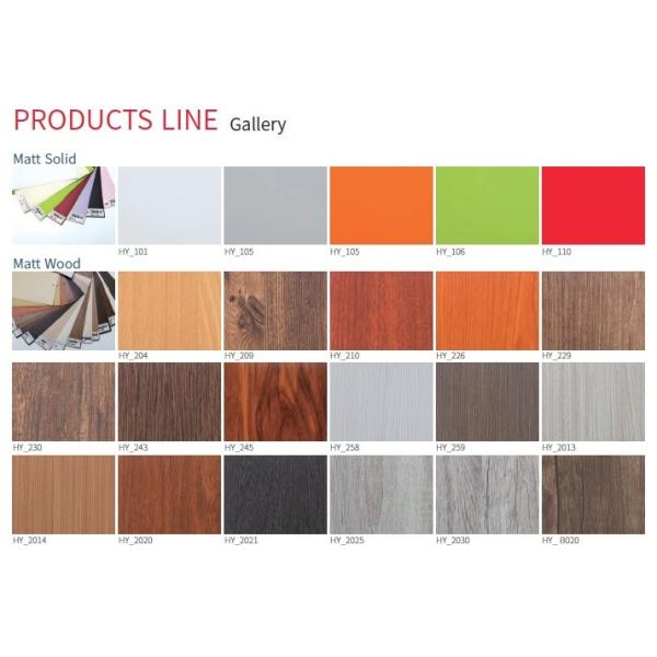 Hot Stamping High Gloss PVC Film For Cabinet Door Lamination , 1260-1400mm Width