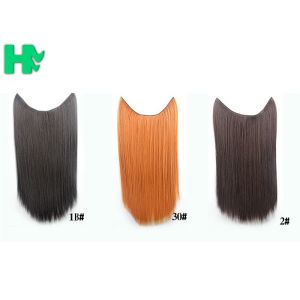 China Synthetic Fibre Hair Extensions Straight Double Drawn Human Hair Wefts on sale