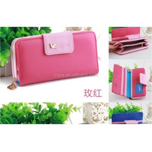 19x10cm 30mm Ladies Genuine Leather Wallets Long Travel Style ASMT