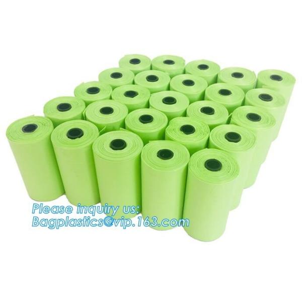 Nappy Baby Disposable Diaper Sacks, Degradable scented disposable baby diaper sack, green tie handle baby diaper sack