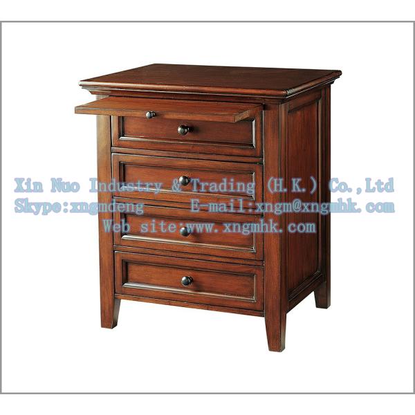 Wooden bedroom furniture, wooden bedside cabinet, wooden chest of drawers