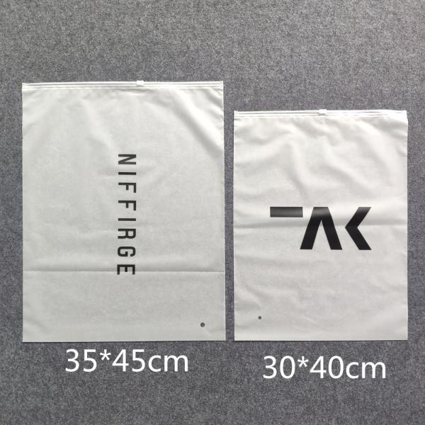 Top Quality EVA PE OPP Bio Degradable T Shirt Bag, OEM Printed Slider Zip Packaging Plastic Bags For Tshirt Swimwear