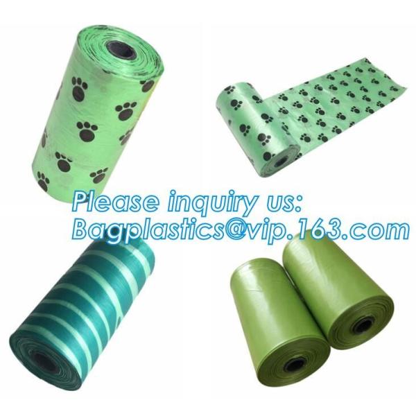 Nappy Baby Disposable Diaper Sacks, Degradable scented disposable baby diaper sack, green tie handle baby diaper sack