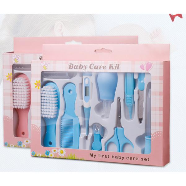 10pcs Newborn Nursery Health care Set baby Grooming tool kit baby care kit manufacturer Newborn baby gift set yellow pink blue