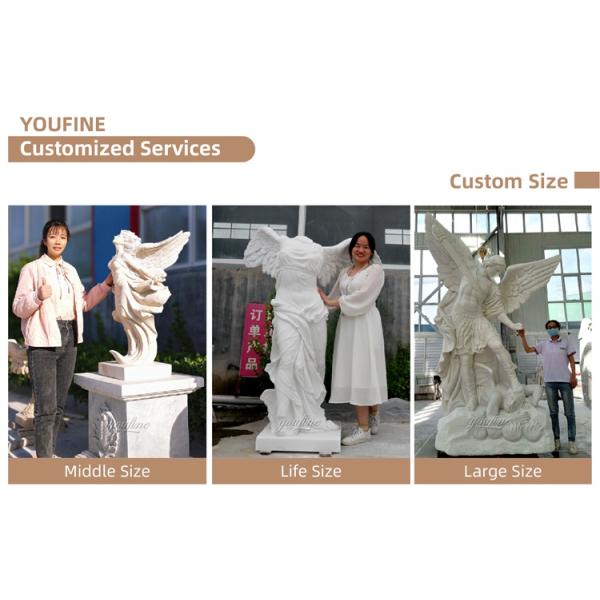 Outdoor Garden Marble Angel Child Statue Sculpture