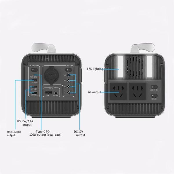 600W 220V Pure Sine Wave Power Station , Portable Energy Storage Power Supply