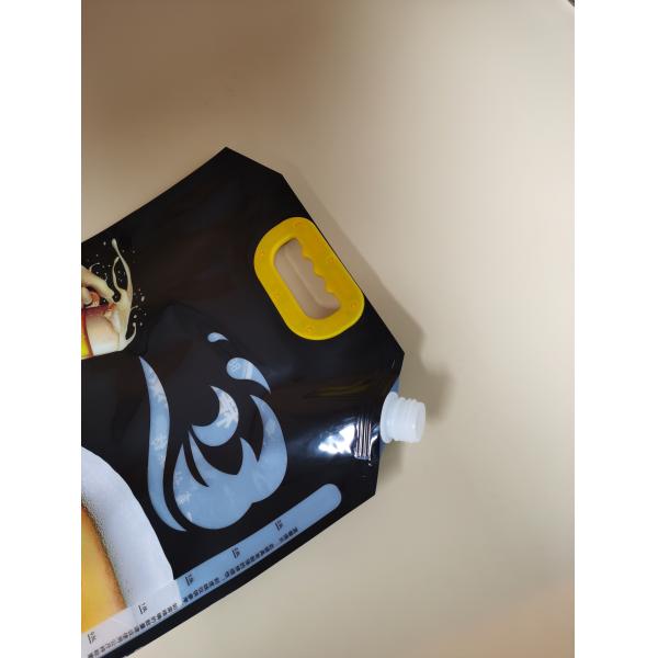 VMPET Custom Printed Spout Pouch Bags Stand Up Drink Pouch Packaging Clear Wine Bag