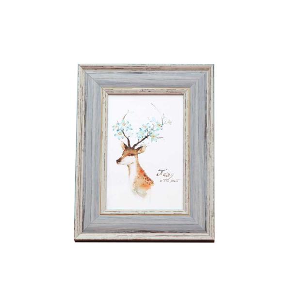 Custom Logo Square Wall Picture Frame Set Creative Ocean Wood type