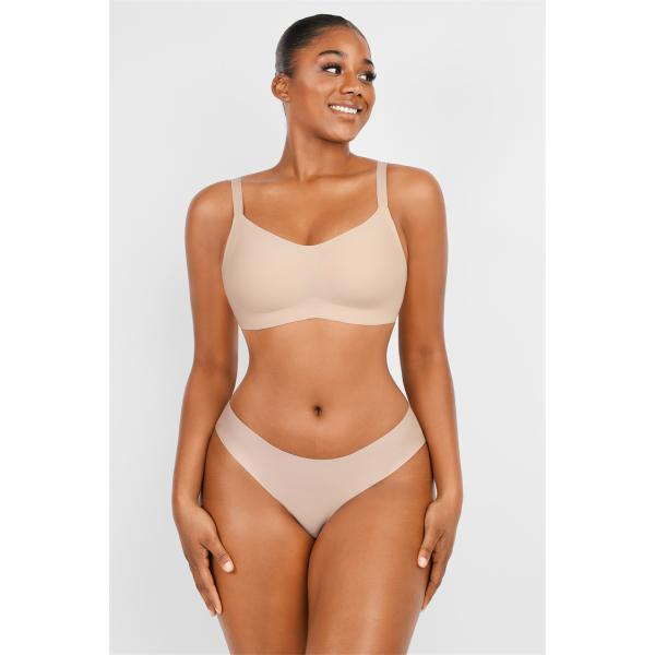 HEXIN 2023 Women's Slimming Invisible Bra with Custom Logo Padded and Seamless Design