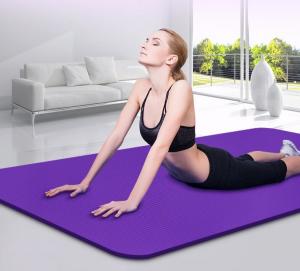 China 2016 Hot Sale Non Slip PVC Thick Yoga Mats With Carry Strap ,Available 10 Colors Choice,Eco-Friendly on sale
