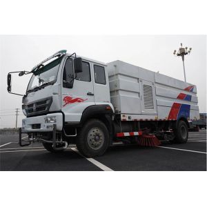HOWO 10m3 Street Sweeper Truck Vacuum Road 35t 6 Wheelers