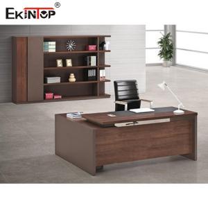 Cheap Modern Wood Computer Office Desk For Reception Glossy Matte Surface wholesale