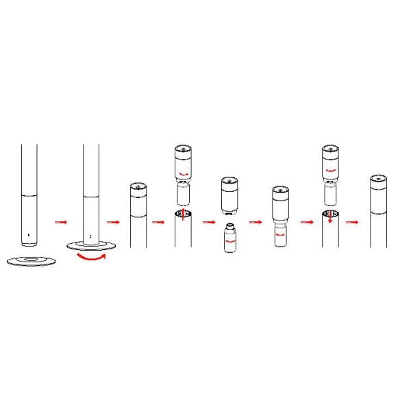 Concise Column 38dba 5W 120ml Scent Oil Diffuser For Hotel
