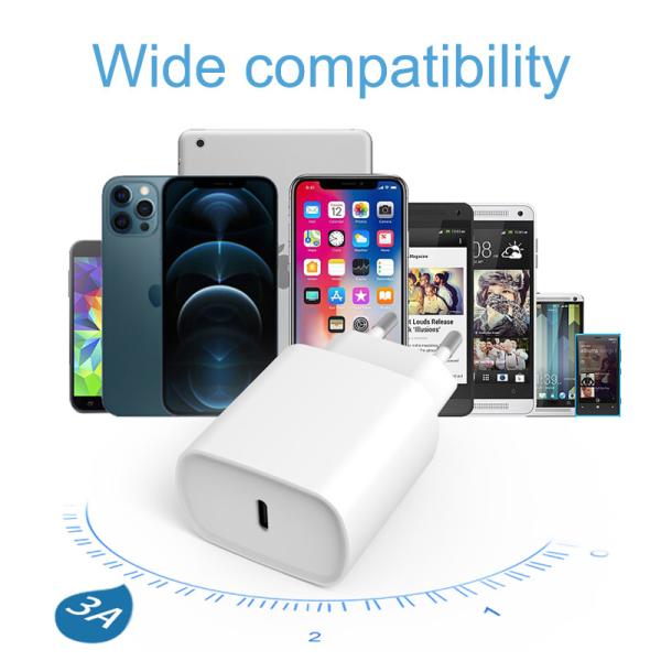 Fast Quick Charger USB Plug Type C PD Travel Wall Charger,Power Adapter with Quick Charge 3.0 Mains Wall Charger