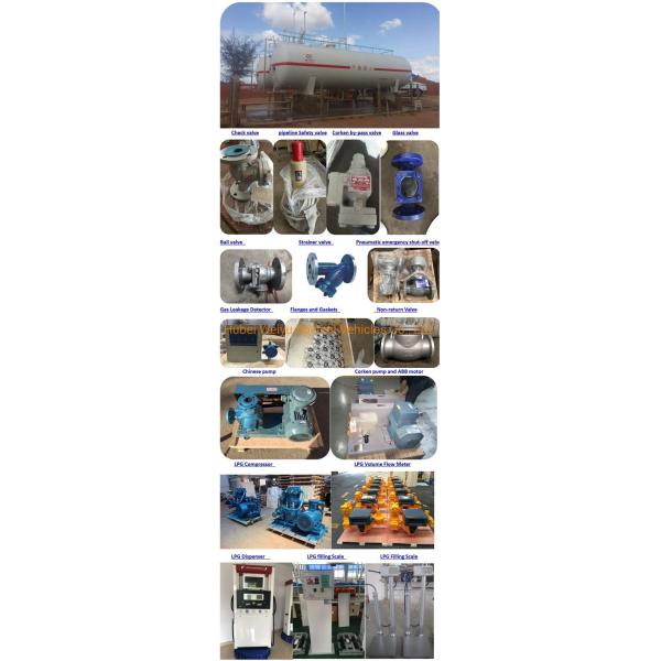 20cbm 20000 Liters Large LPG Storage Tanks High Strength With Dispenser Equipment