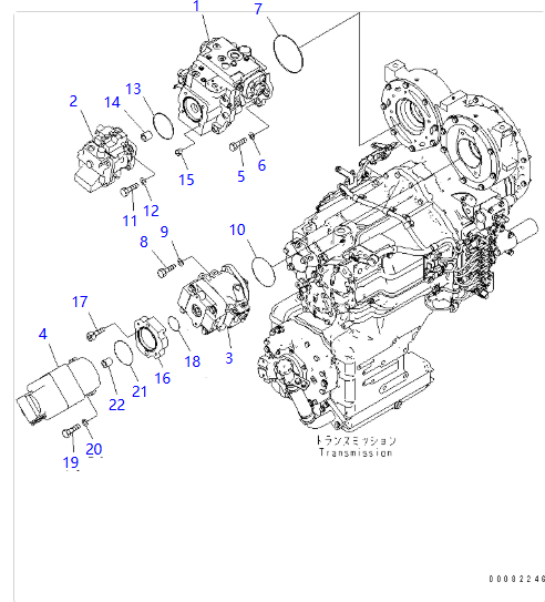 WA470-6 Hydraulic Pump for Komatsu Excavator
