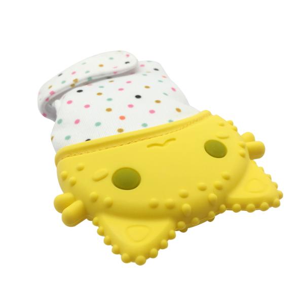 Pain Relief Teething Glove BPA Free Safe Food Grade Silicone Teether for 3-18 Months Babies BPA Free and Food Grade