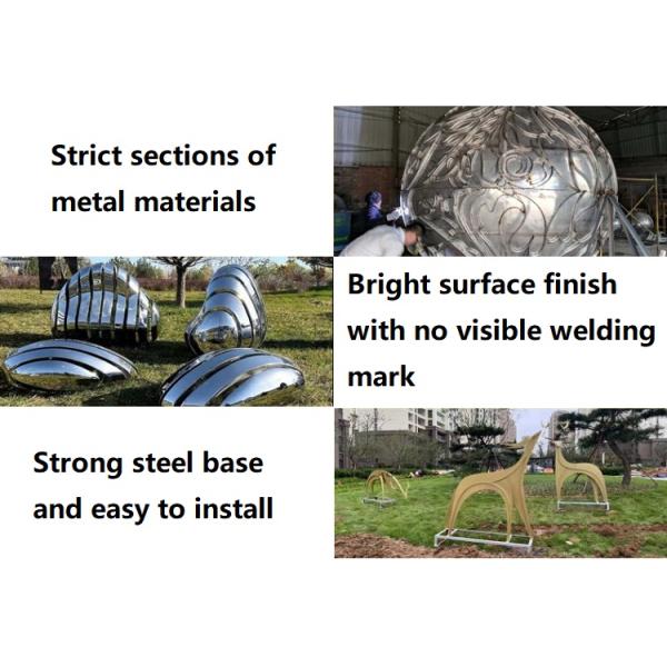 Stainless Steel Abstract Art Fountain Sculpture Metal Garden Sculptures Statues Anti Corrosion