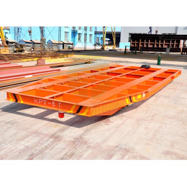 5t automobile flat bed rail transfer bogie running on steel rail in painting blasting room