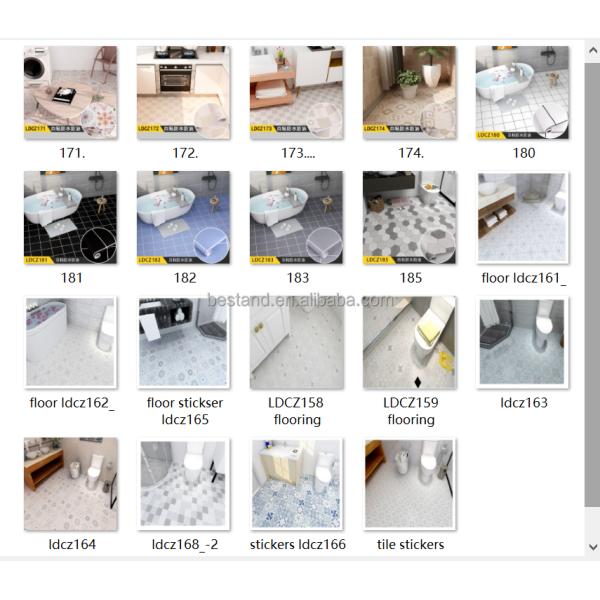 Anti-Slip PVC Ceramic Mosaic Tile for Living Room Bedroom Bathroom and Kitchen