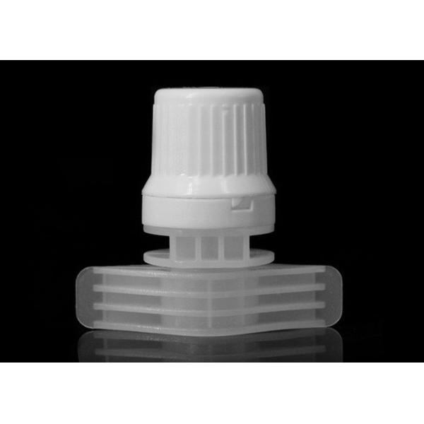 Natural Color 9.6mm Dia Plastic Spout Caps Double Gaps Suction Nozzle
