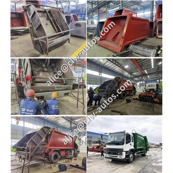 8 CBM HOWO Cummins Diesel Engine Waste Compactor Truck Self Loading & Unloading