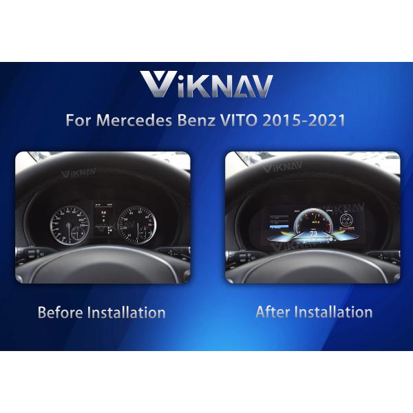 VIKNAV Digital Cluster Car SpeedoMeter For Mercedes Benz VITO 2015-2021