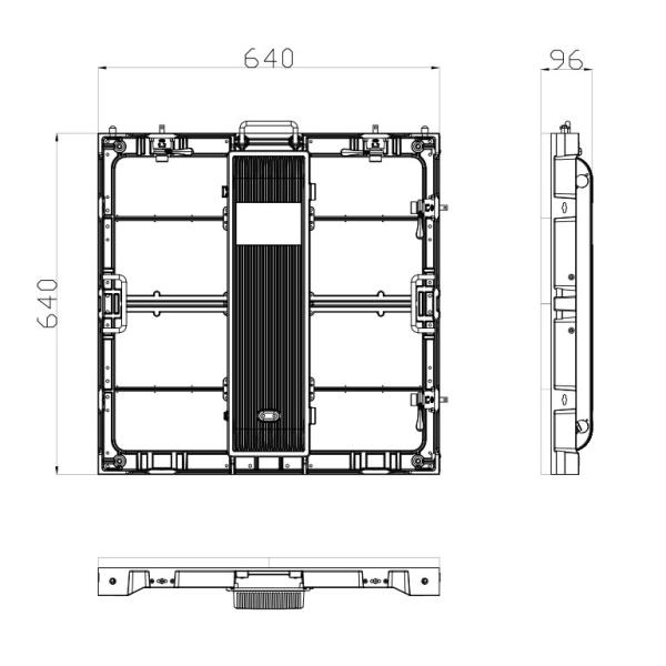High Brightness P10 SMD3535 Rental Led Display with 640mmX640mm led cabinet