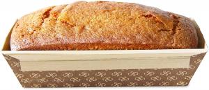 China Disposable Kraft Paper Baking Loaf Pan Corrugated Mold Wood Pulp on sale
