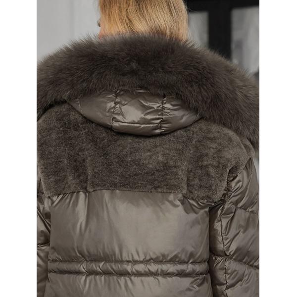 Bio Down Coat Functionality Real Fox Fur Coat Machine Washable Care Instructions For Girls And Women Rich Fur Real Raccoon Soft Fur Windproof For Cold