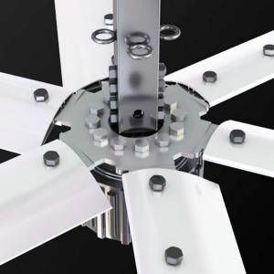 Cheap 20feet Brushless DC Motor Industrial Ceiling Fans Gearless PMSM Big Air Ventilation 6m wholesale