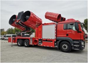 China Super-large Smoke Exhaust and Dust Removal Fire Fighting Truck 6*4 Drive 28 Tons on sale
