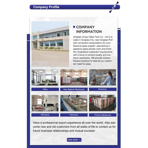 Clear Float Curved Tempered Glass With Edge Polished Silk Printing for Construction