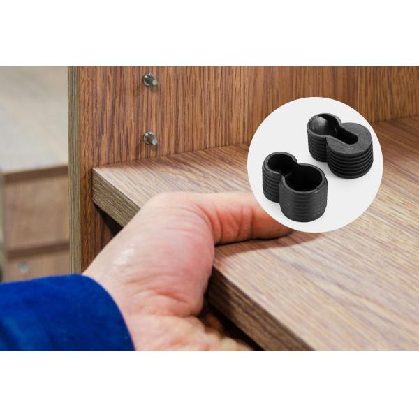 8.7*16.7mm Plastic Shelf Pegs High Strength For Bathroom Storage Cabinet