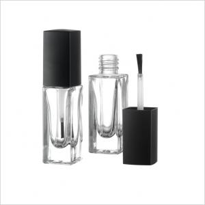 Cheap Empty Cosmetic Nail Polish Pump Bottle With Lid Brush 7.5ml Nail Polish Remover Glass Bottle wholesale