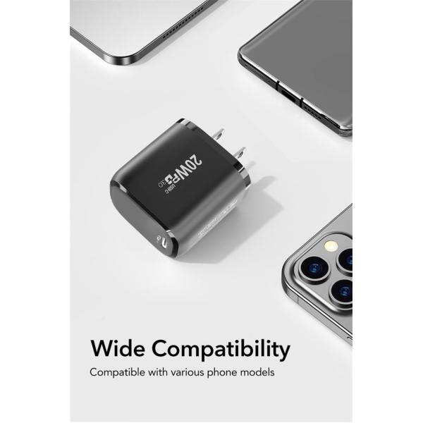 20W USB Wall Chargers Type C PD Adapter US EU Plug 240V For IPhone 12