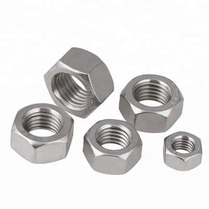 Auto Parts Stainless Steel Hex Nuts Passivated Fine Thread Zinc Plated Finish
