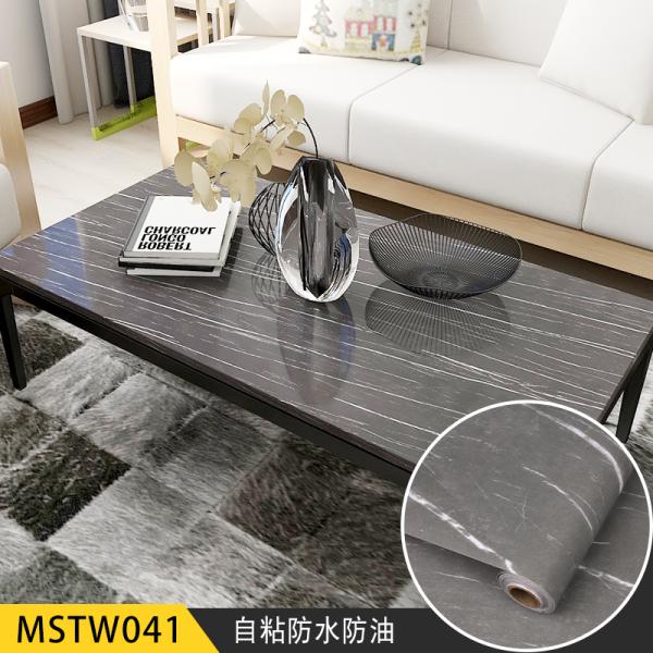 Modern Design Style Marble PVC Film Self Adhesive Wallpaper for Oil Proof Kitchen Counter Top Sticker