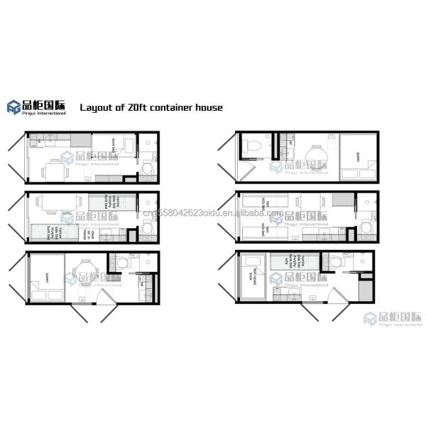 Chinese Design Style EU 20ft Wooden Houses Garden Prefabricated Houses Modern luxury prefab house Steel Structure
