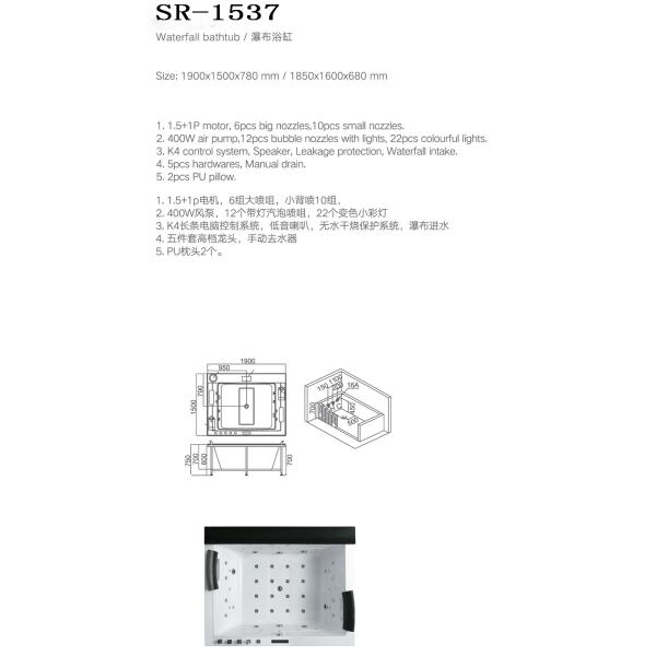 Jetted Walk In Corner Bathtub 2 Person Square Bubble Luxurious 1900 x 800
