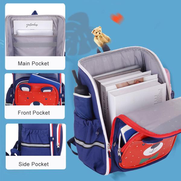 Rabit Kids School Satchels Cartoon Bear Girls Lovely Student Bag