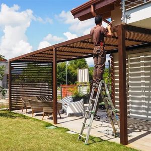 Garden Roof Design Art Outdoor Steel Frame Pergola Metal Pavilion Gazebo